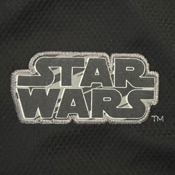 Star Wars Black Gray Stripes Long Sleeve Drawstring Full Zip Hoodie Pockets M - Picture 3 of 16